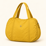 Rounded Nylon Everyday Bag — Yellow — individual studio photo