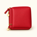 Slim Wallet Crossbody — Red — individual studio photo