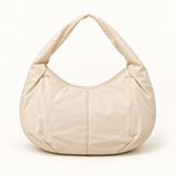 Soft Crescent Everyday Hobo — Cream — individual studio photo