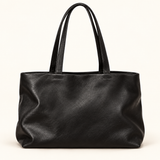 Soft Rectangle Shopper Tote — Black — individual studio photo