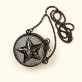 Sparkle Coin Pouch Charm — Black — individual studio photo