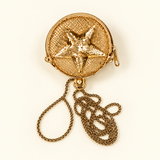 Sparkle Coin Pouch Charm — Gold — individual studio photo